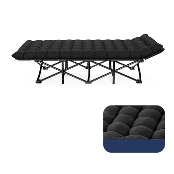 Portable folding camping bed camping cot portable folding bed with mattress foldable bed for camping