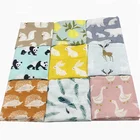 Set Baby 3 Pack Set 120x120cm Baby Swaddle Wrap 100% Organic Cotton Muslin Swaddle Blanket Baby Wrap