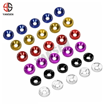 JDM Sporty Racing Style Aluminum Washer Fender Engine Fastener Screw For Honda Civic Accord Fit City Toyota Camry Accessories