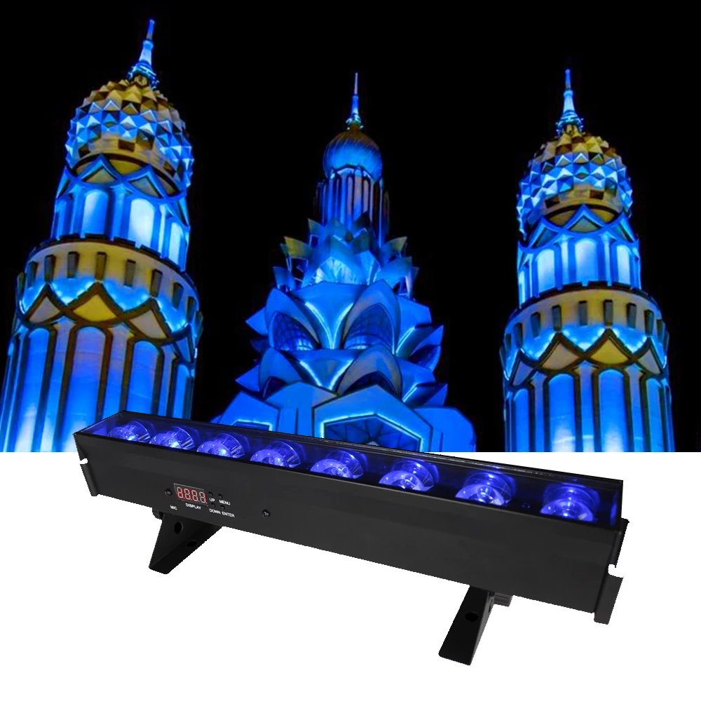 DMX512 External LED Linear Wall Washer 24W Blue Light Outdoor Lighting IP65 Waterproof Mosque Building Wall Washer Light