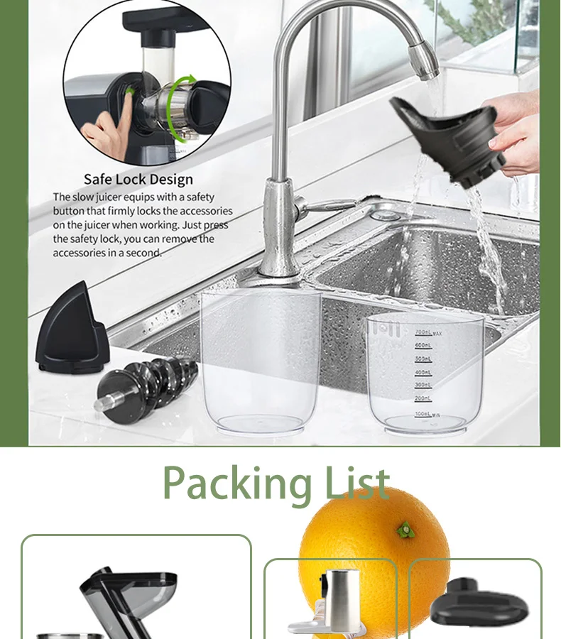 Good Price Cold Press Slow Juicer Machine Top Quality Household