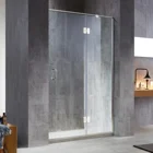 Bathroom Hinge Door Hinge Customized Bathroom Frameless 12mm Glass Shower Hinge Swing Door Hotel Room Bath Shower Door