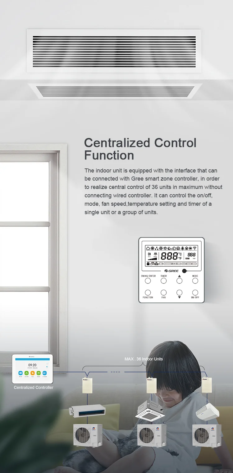 Split Central Air Conditioner, 5kW, Ceiling - detail 10