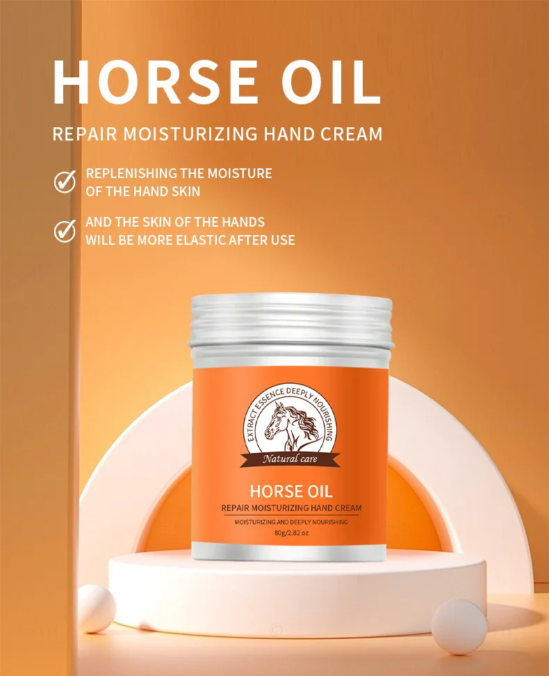 OEM ODM Repair Whitening Peeling Moisturizing And Horse Oil 100% Pure Natural Hand Cream 0