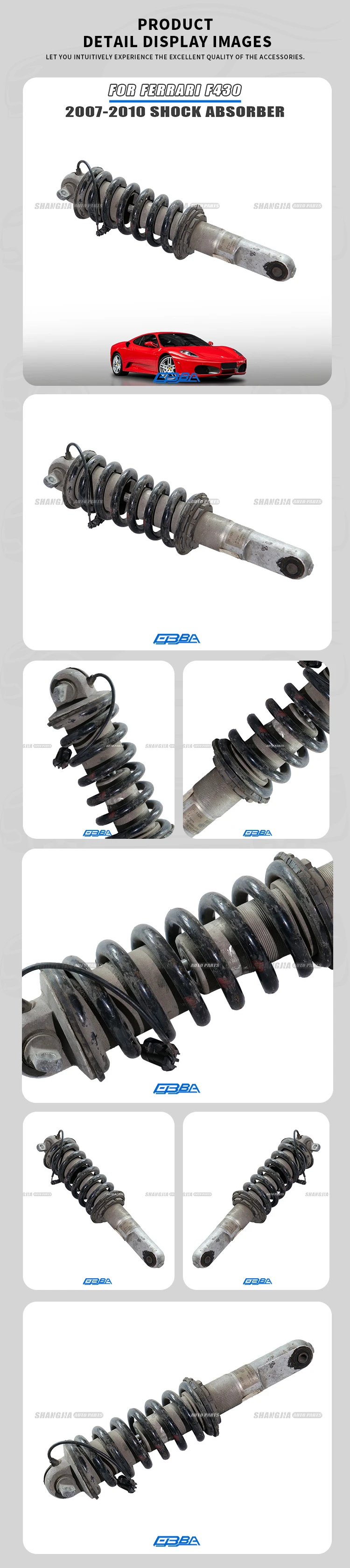 2025 Best Selling Auto Parts Aluminum Alloy Shock Absorbers For Ferrari F430 2007-2010 OE 213396 212543 supplier