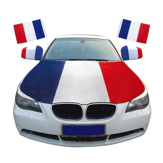 Wholesale Factory Price Customized Promotion Advertising France Car Engine Hood Cover Flag Bonnet Covers Country Car Hood Flag