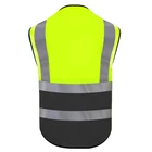 Vest Men Winter Low Price Custom Logo Safety Vest Good Fabric Personalize Blue Reflect Safety Vest