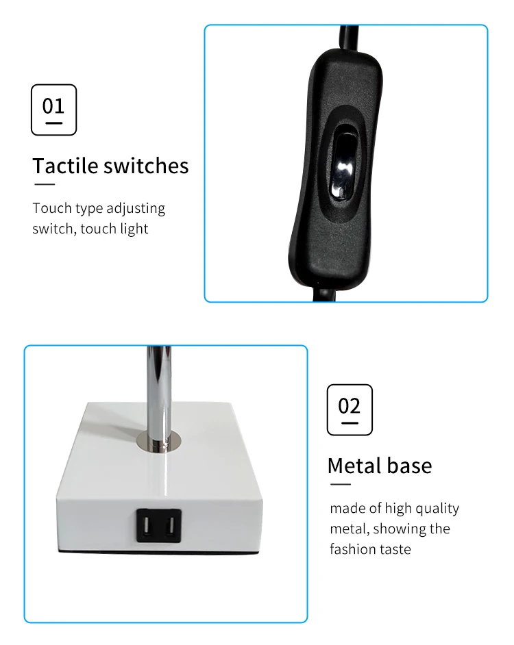 USB linen table lamp is suitable for hotel decoration room bedside table lamp