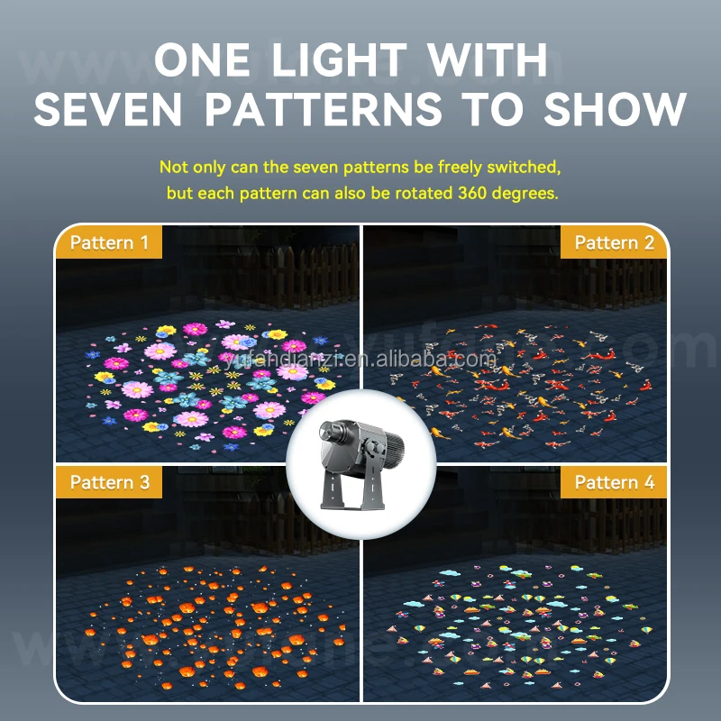 Yufan Seven Figure Dynamic Gobo Projection Lamp