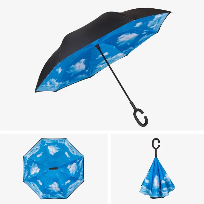 Wholesale Portable Reverse Umbrella Promotion Daily Usage Auto Umbrellas Outdoor Umbrella