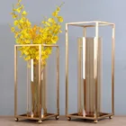 Table Decoration OEM Modern Table Decoration Stainless Steel Metal Vases VA-01