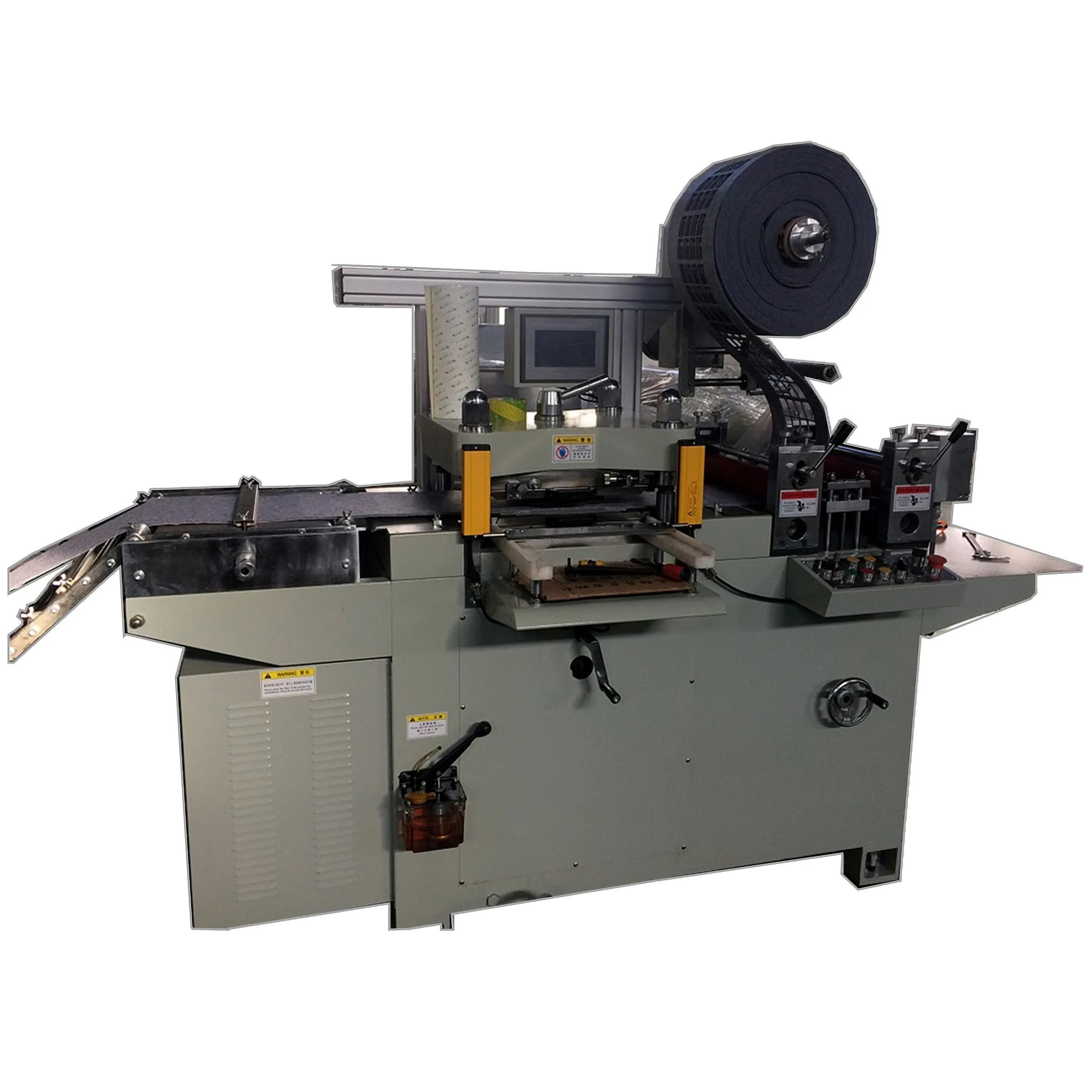 Label Foam Sticker Flatbed Die Cutting Machine With Sheeting Conveyor