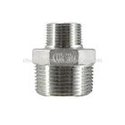 Steel Pipe Reducer Nipple 304 Stainless Steel Pipe Hexagonal Reducing Connection Nipple