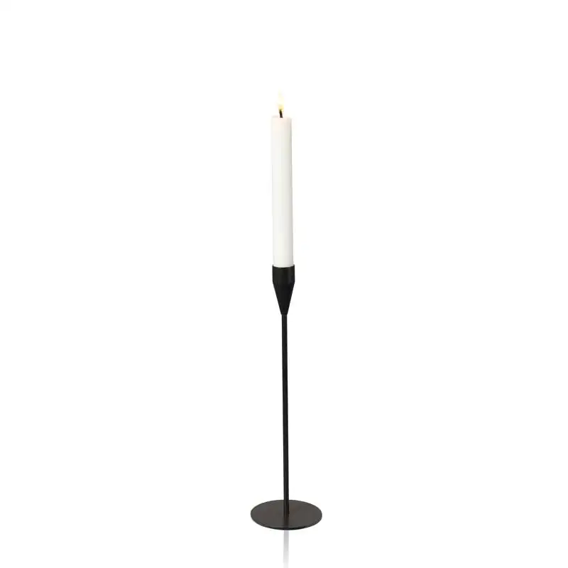Black Candle Holders for Taper Candles Modern Decorative Candlestick Holder 