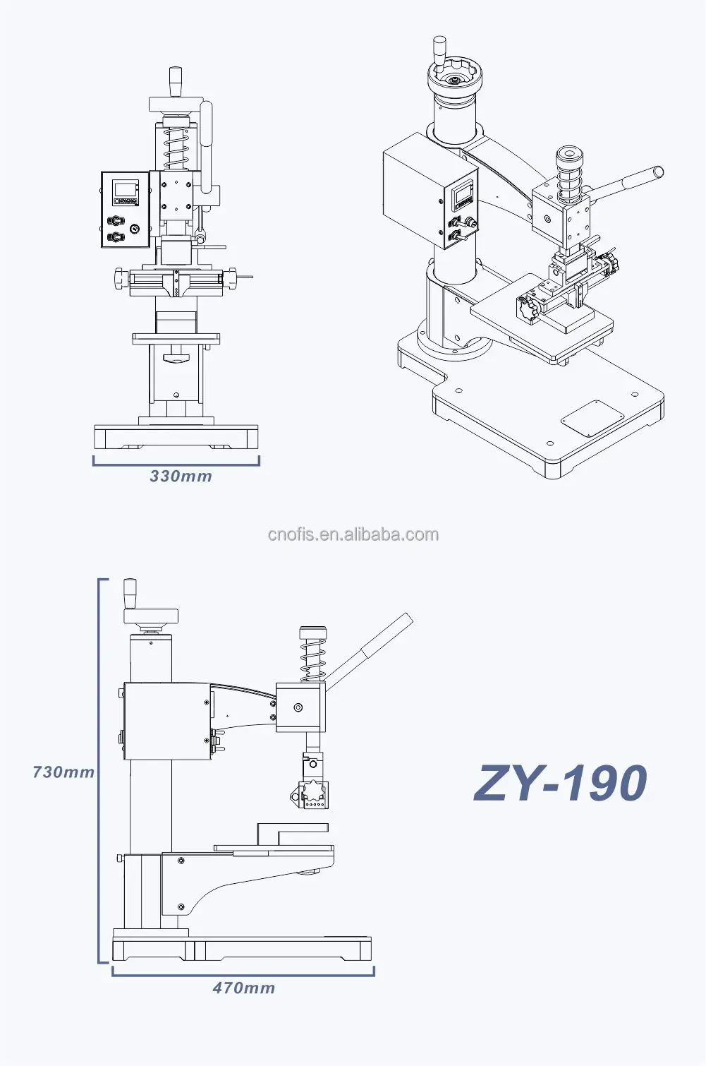 Ofis Manual Hot Foil Press Machine for Leather Paper Garments Plate-Logo Stamping & Print Usage