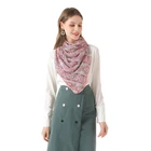Chiffon Scarf 2021 New Arrivals Chiffon Floral Shawl100% Polyester Scarf For Women