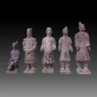 Craft Chinese Antiqued Craft Terracotta Warriors Kneeling Archer Figurine For Business Gift And Home Deco