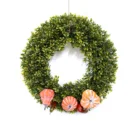 Autumn Wreath Free Sample New Design Artificial Leaf Pumpkin Fall Autumn Decorative Wreath For Front Door