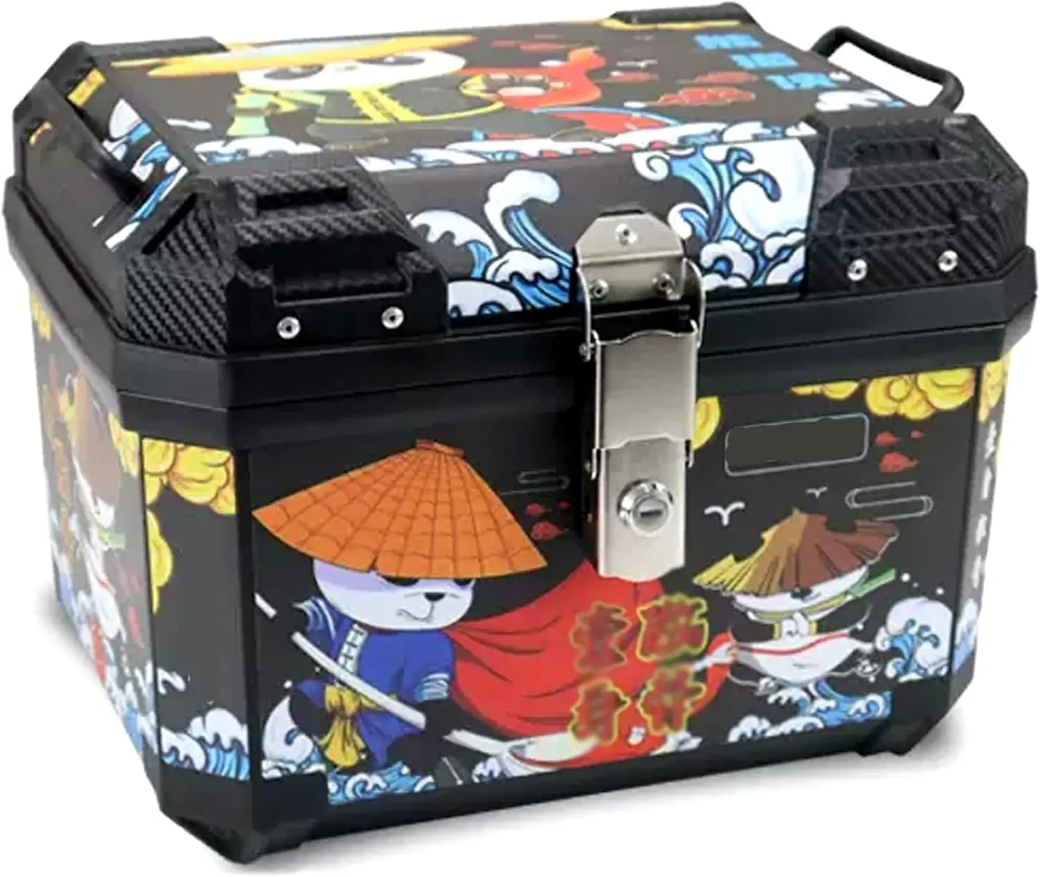 Motorcycle Tail Box - Scooter Storage Case, Waterproof Luggage Helmet Box