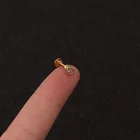Steel Piercing Creative Stainless Steel Nose Nail Zircon Flower Fashion Piercing Jewelry