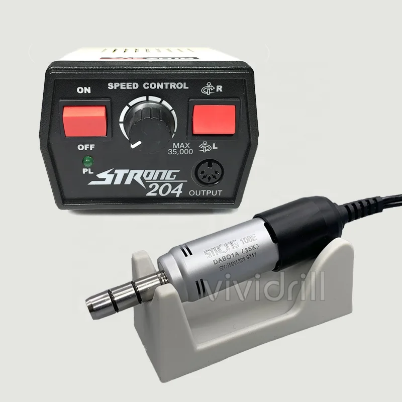 Strong 65W 35000 rpm E Type Micromotor Grinding Hilt 