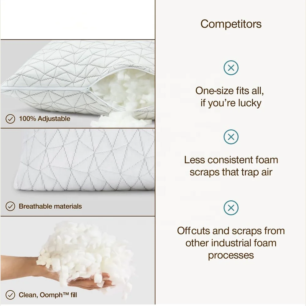 Full Body Support Washable Cover Original Breathable Adjustable Memory Foam Body Pillow supplier