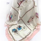 Ladies Scarf Printing Scarf Wholesale Custom Shawl Square Ladies Printed Silk Scarf Printing