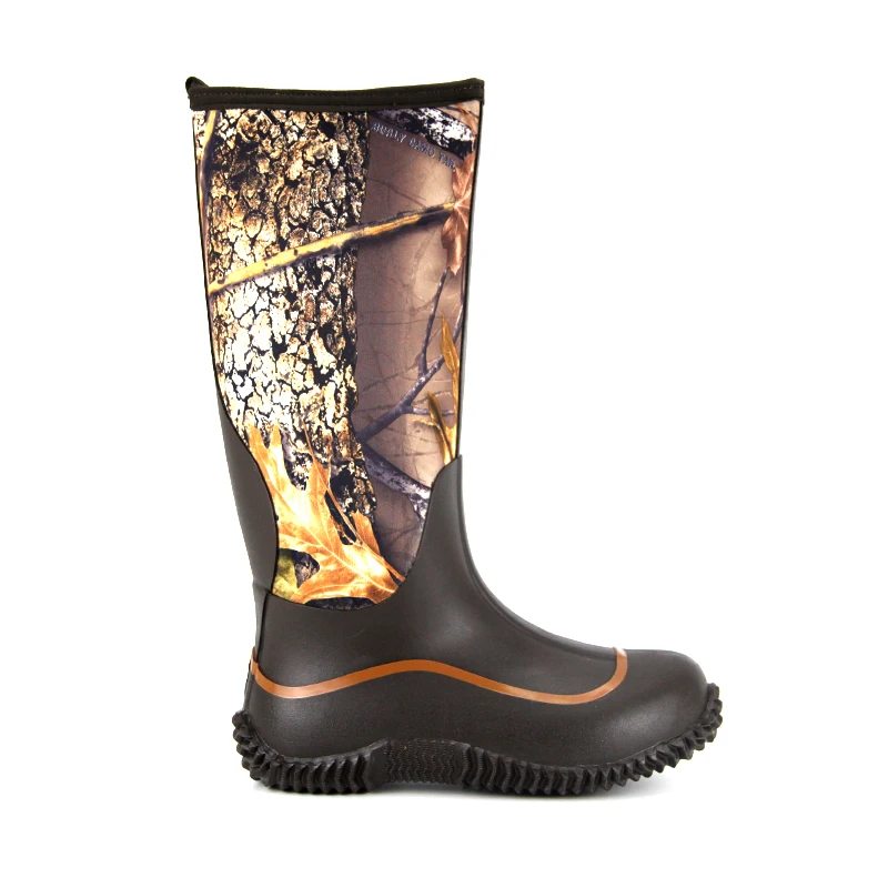 camo steel toe rubber boots