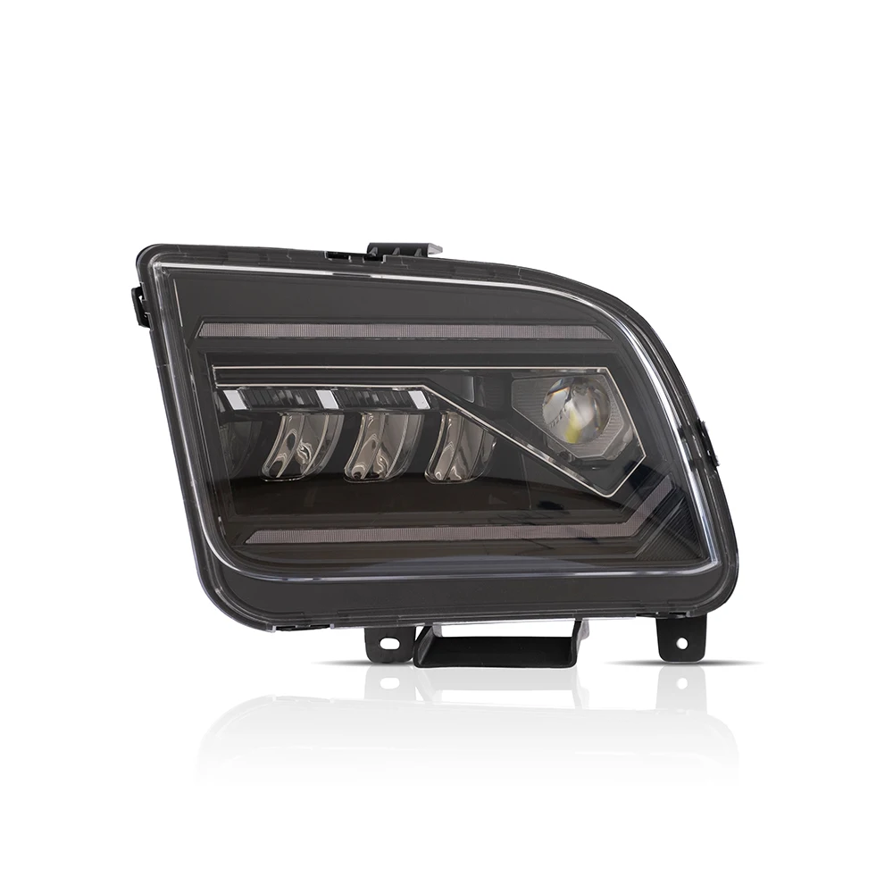 product headlight head light led lens headlights head lamp for ford mustang headlamp headlight 2005 2009 plug and play404-4