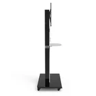 Tv Height Adjustable Metal Trolley Floor Stand Cart Stand Tv For 55 Inch Screen