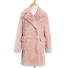 Women Rex Rabbit Fur Coats Real Fur Jacket Made In China