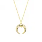 Jewelry DN1036 GF Jewelry 925 Sliver 18K Gold Platting Jewelry Moon Design Pendant Necklace For Womens