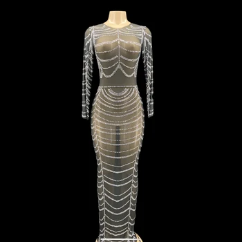 Novance Y2159 Spring 2021 Designer Rhinestones Appliqued Long Dress Prom Split Black Fashion Gowns For Women Ladies
