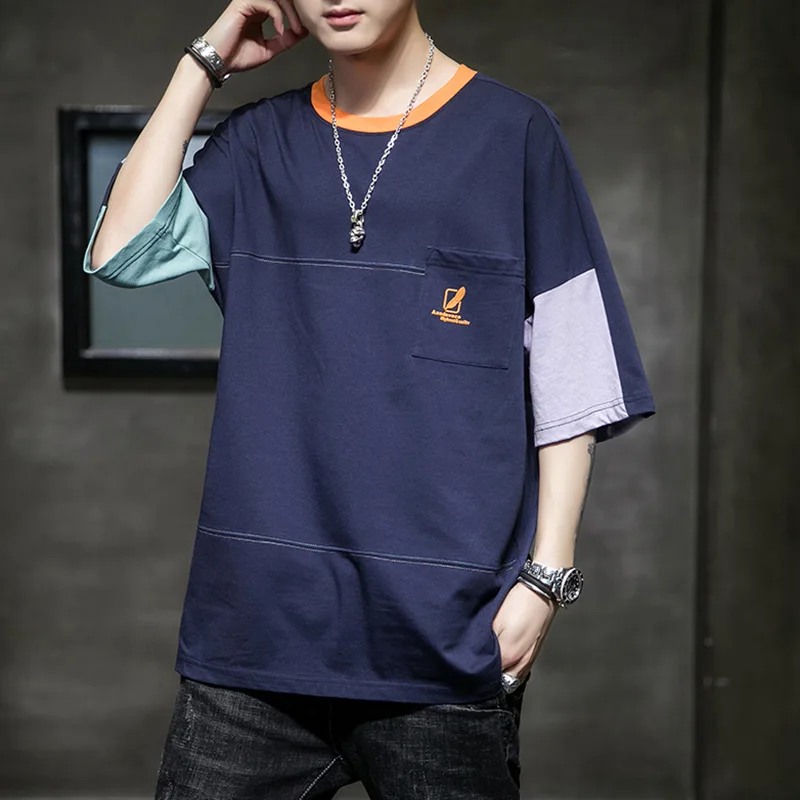 T Shirt Casual Off Shoulder O-neck Male 