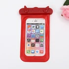 Custom transparent PVC waterproof tough screen phone bag