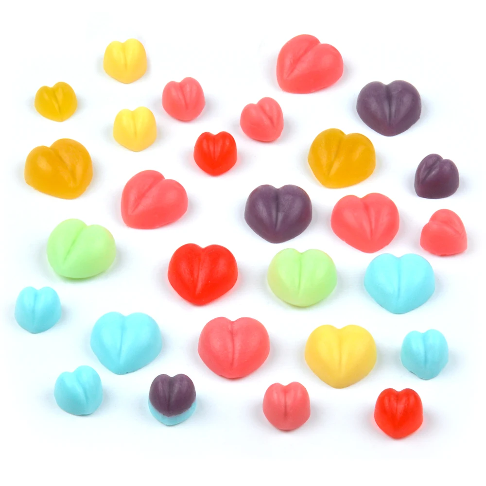 hot sale DIY gummy heart shape jelly mold  for wedding cake decorating couple sweet gift