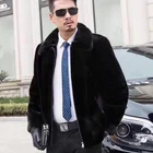 Jacket Men YR1134 Denmark Velvet Square Collar Import Real Mink Fur Jacket For Men