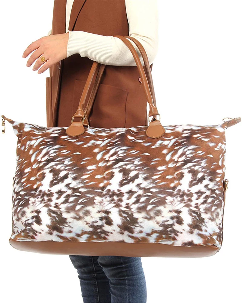 Women Weekender Bag,Large Capacity Canvas Travel Duffel Tote Bag Oversized