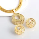 Bridal Jewelry Fashion Trendy Earrings Necklaces Bridal Gift Dress Wedding Luxurious Big Cz Jewelry Sets
