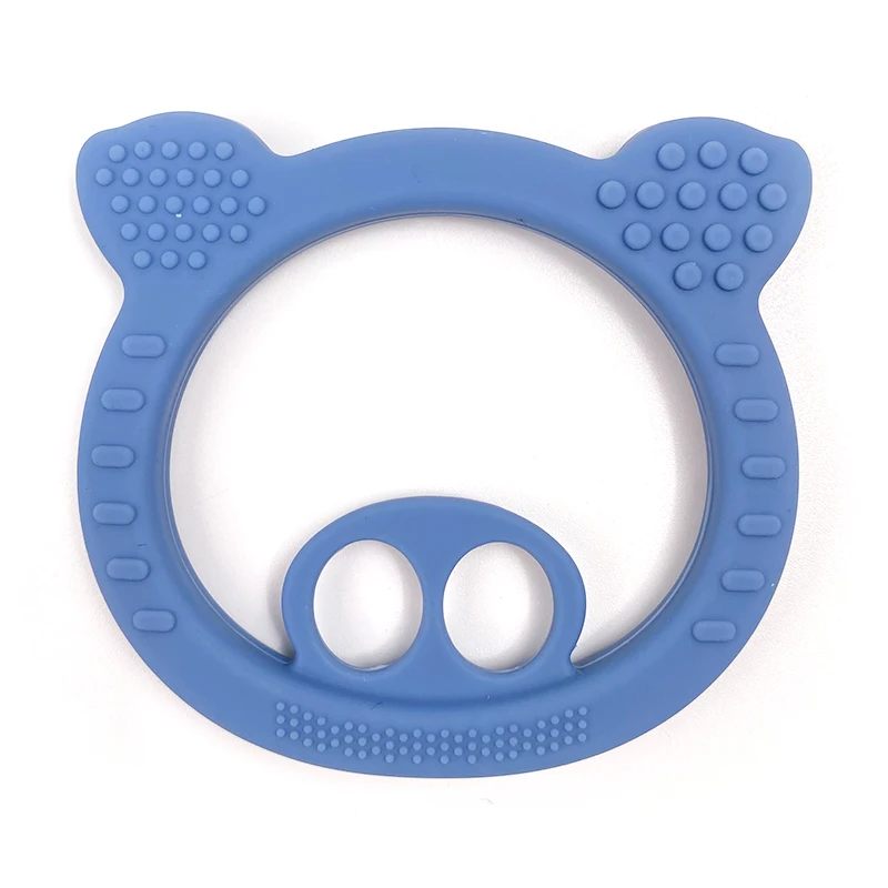 OEM & ODM BPA Free Silicone Baby Teethers Baby Teething Toys Chewable Teething Toy Baby Round Silicone Teether