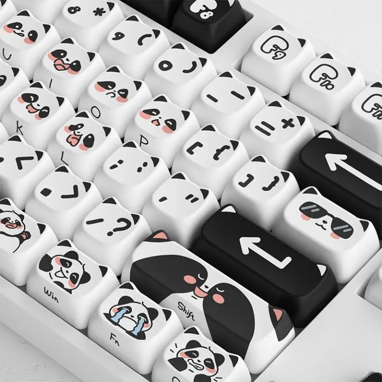 Akko Panda Mao Profile Dye Sublimation Keycaps Custom Diy Keycap Set