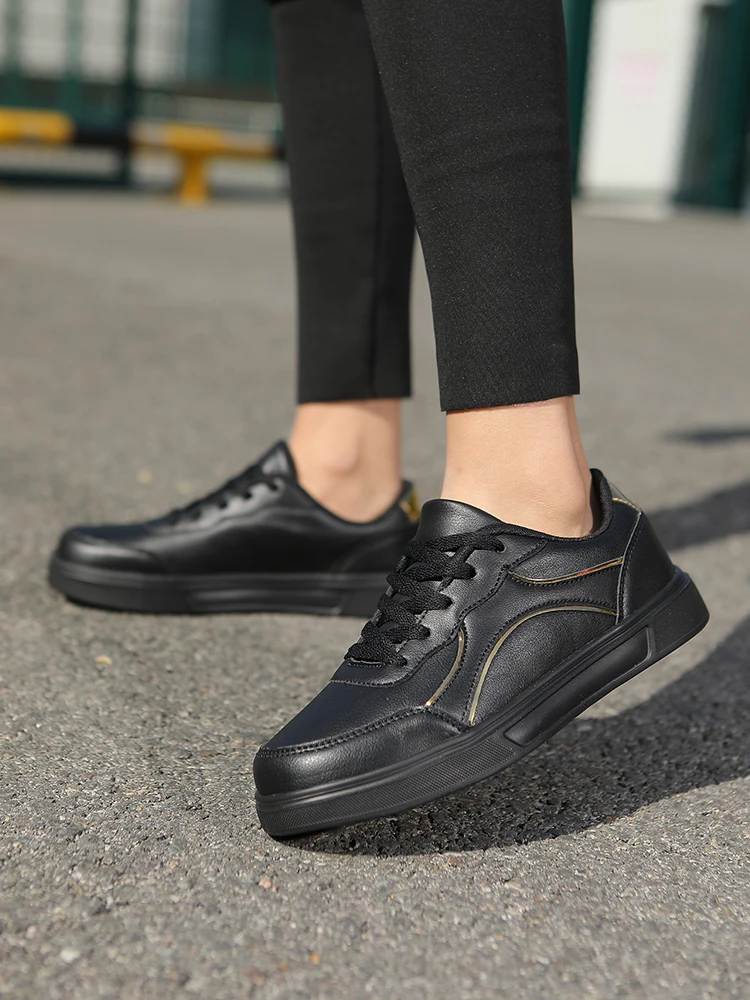Hot Selling Women's EVA Skate Shoes Sporty Lace-Up Sneakers Easy-Matching Walking Anti-Slippery Running Shoes