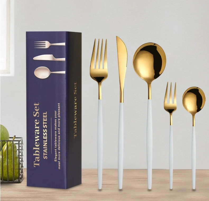 Uniturcky Gold Stainless Steel Eating Utensils Set Buy Uniturcky Gold