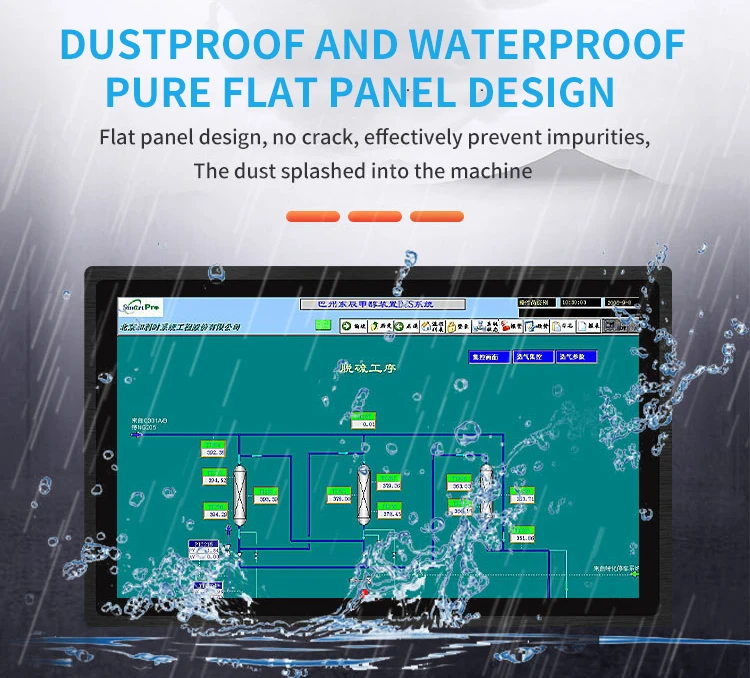 11.6 Inch Industrial LCD Monitor IPS Panel Pure Plane Display Capacitive Touch Screen LED Backlight PCAP Mount CE/FCC/ROHS Stock