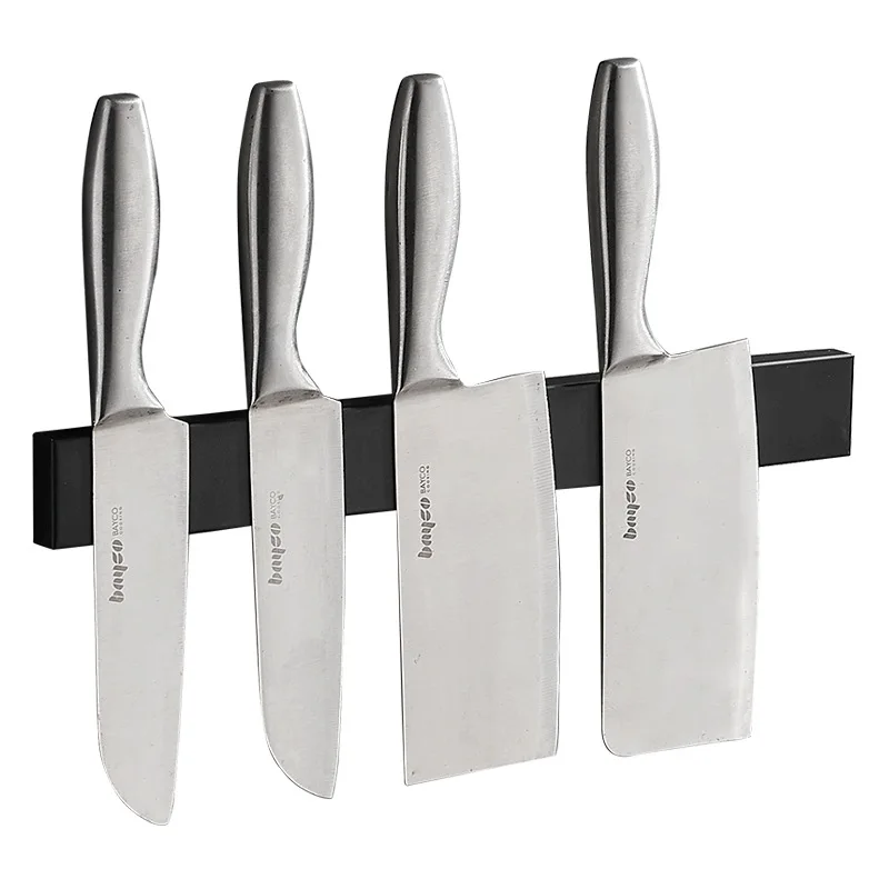 Stainless Steel Magnetic Knife Strip Bar with 3M Adhesive Tape Knife Holder Block Rack for Kitchen Utensil
