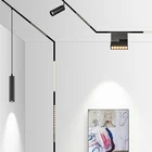 Black Led Lamp Led Light And Light Lamp Black Magnetic Track LED Linear Lighting Lamp GRILLE LAMP