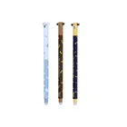 Pen With M G Erasable Gel Pen Crystal Blue 0.5Mm With Eraser 3 Color Mixed In 1 Box Funny Animals Patterns