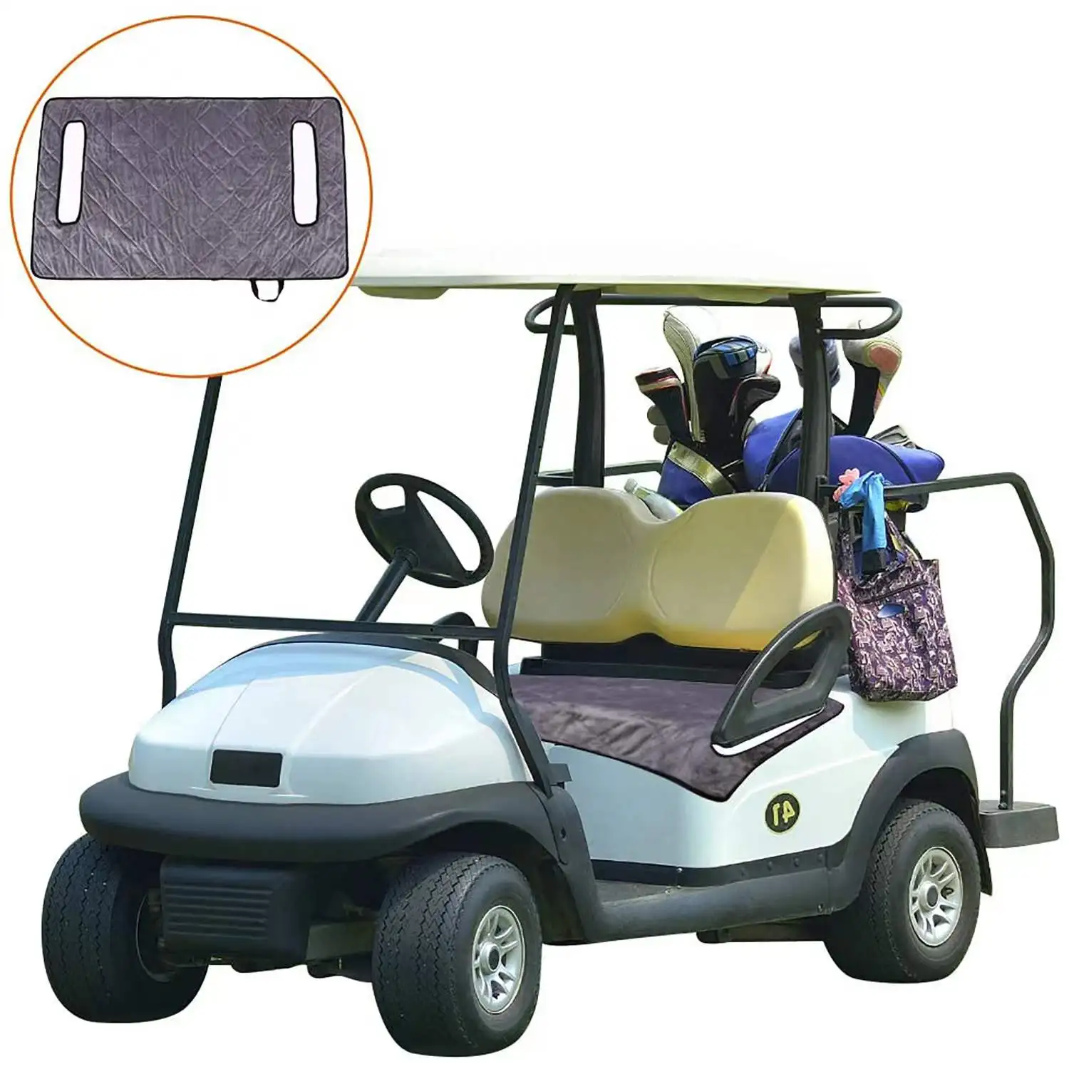 Cotton Golf towel seat cover 73x150cm golf cart seat blanket cover pattern
