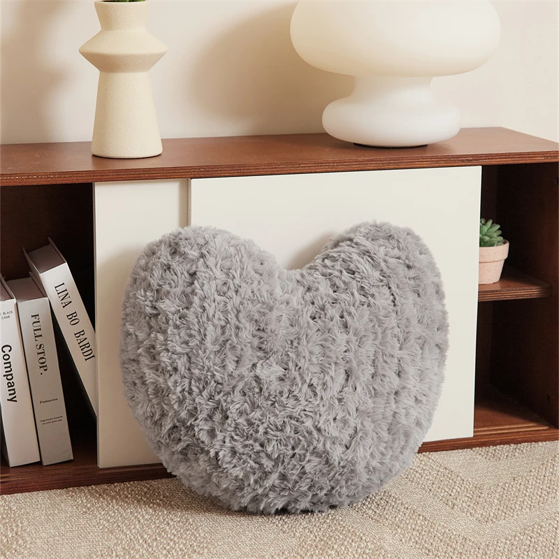 product heart shaped plush decorative pillows can be used for home decoration sofa pillows can be made as valentines day gifts nsj-61