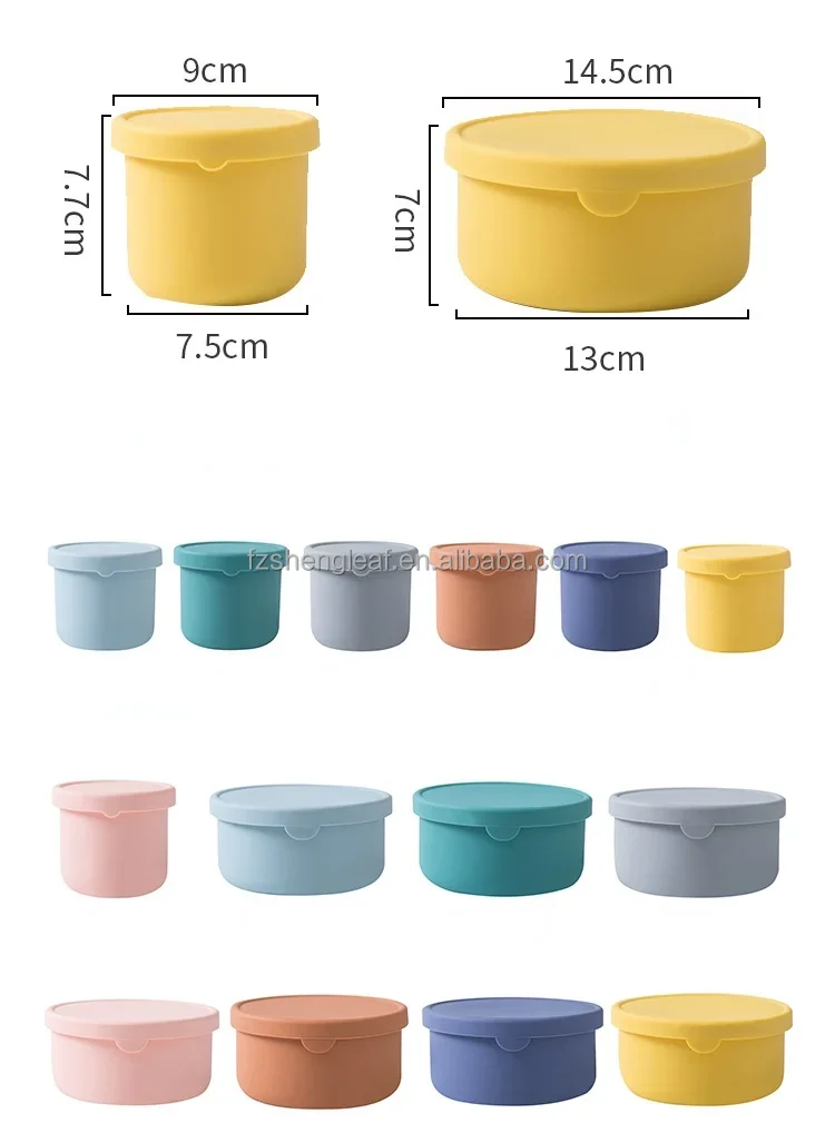 product cute kid childrens insulated portable heated bento silicone food container school lunch box set for kids and adults-8